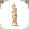 Glitzhome® 29.25" Christmas Macaron Resin Stacked Gingerbread Man Porch Decor